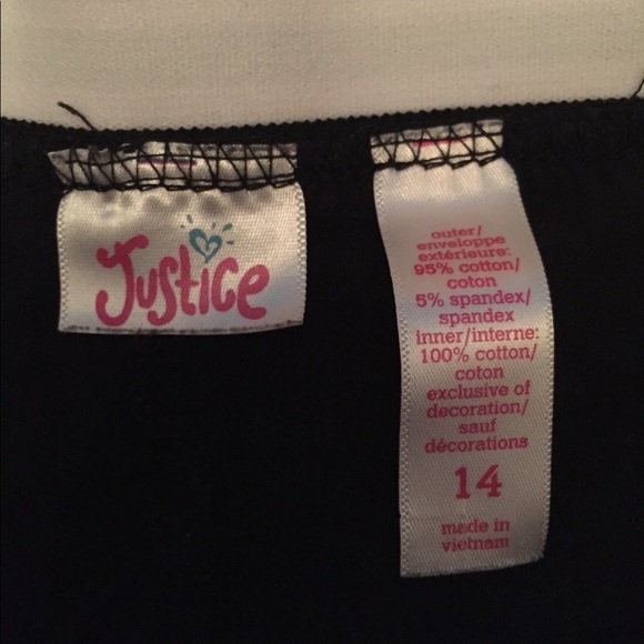 Justice black skirt with built in shorts - Picture 4 of 5